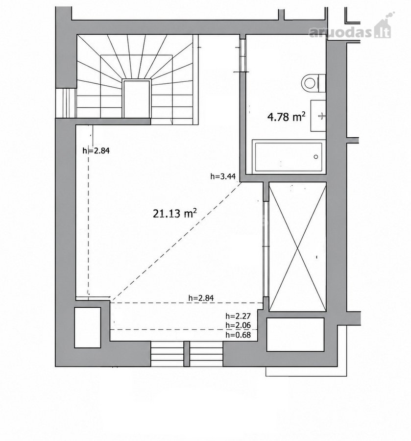 Parduodamas Erdvus 2 Kambarių Butas Vilniaus - nuotraukos Nr. 23