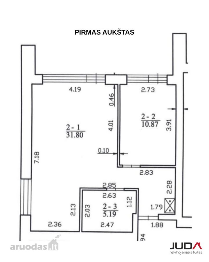 Parduodamas Naujas, įrengtas 2 kambarių butas - nuotraukos Nr. 32