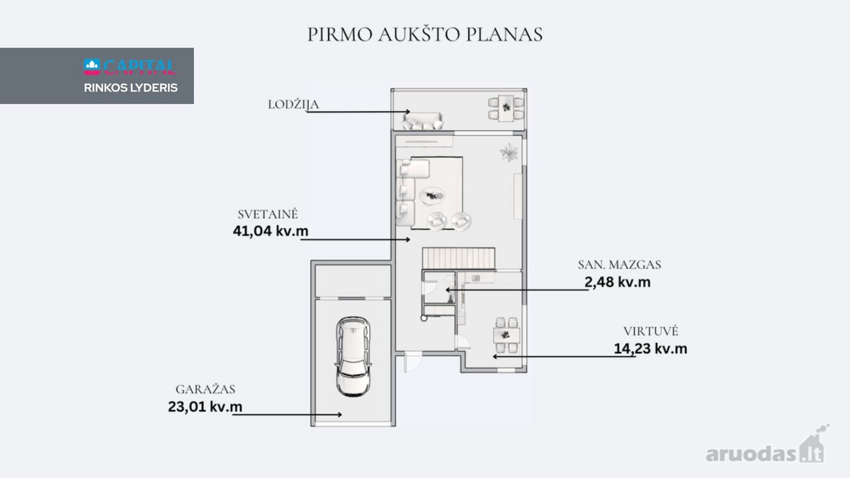 Parduodamas Erdvus Ir Šviesus 4 Kambarių - nuotraukos Nr. 14