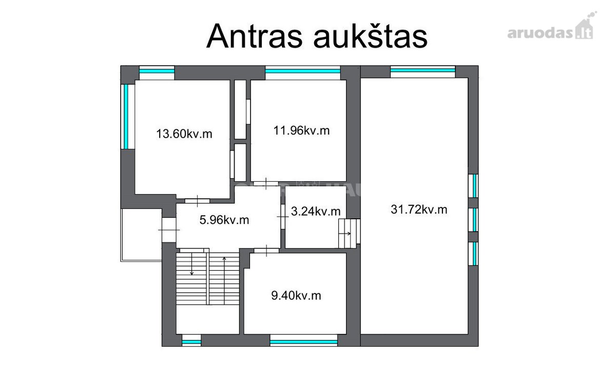 Parduodamas erdvus mūrinis namas Garliavoje, - nuotraukos Nr. 14
