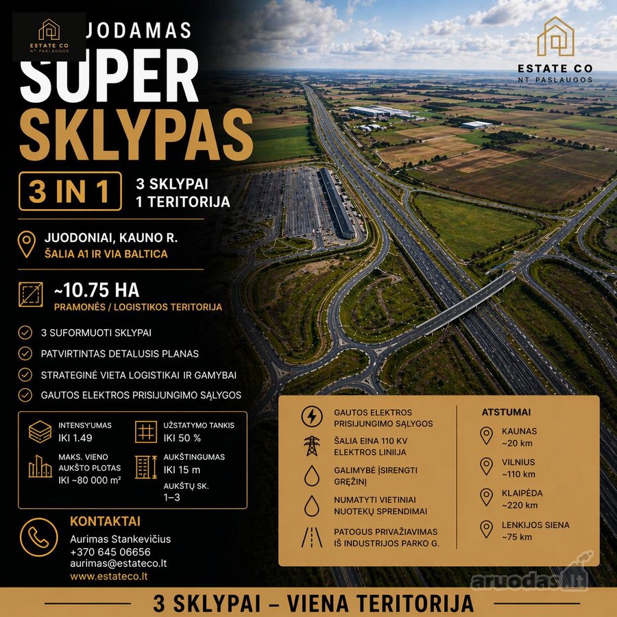 10,75 Ha Pramonės Ir Logistikos Teritorija  - nuotraukos Nr. 3