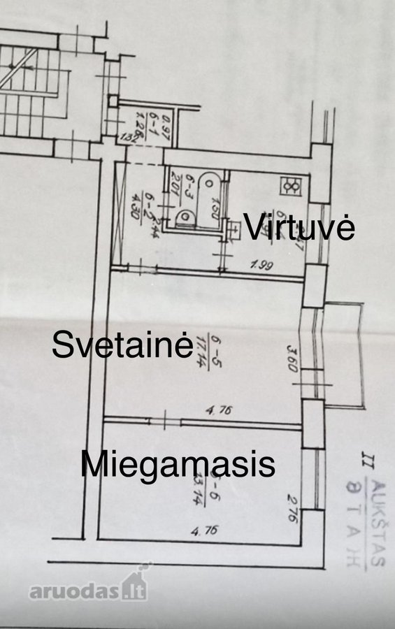 Tvarkingas, šiltas, jaukus 2-jų kambarių - nuotraukos Nr. 2