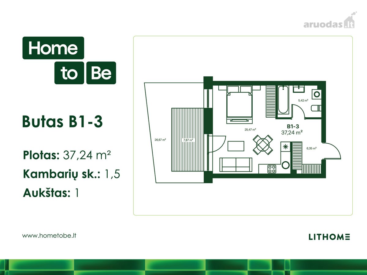 Naujas Butų Projektas Šnipiškėse „Home To Be“ - nuotraukos Nr. 3