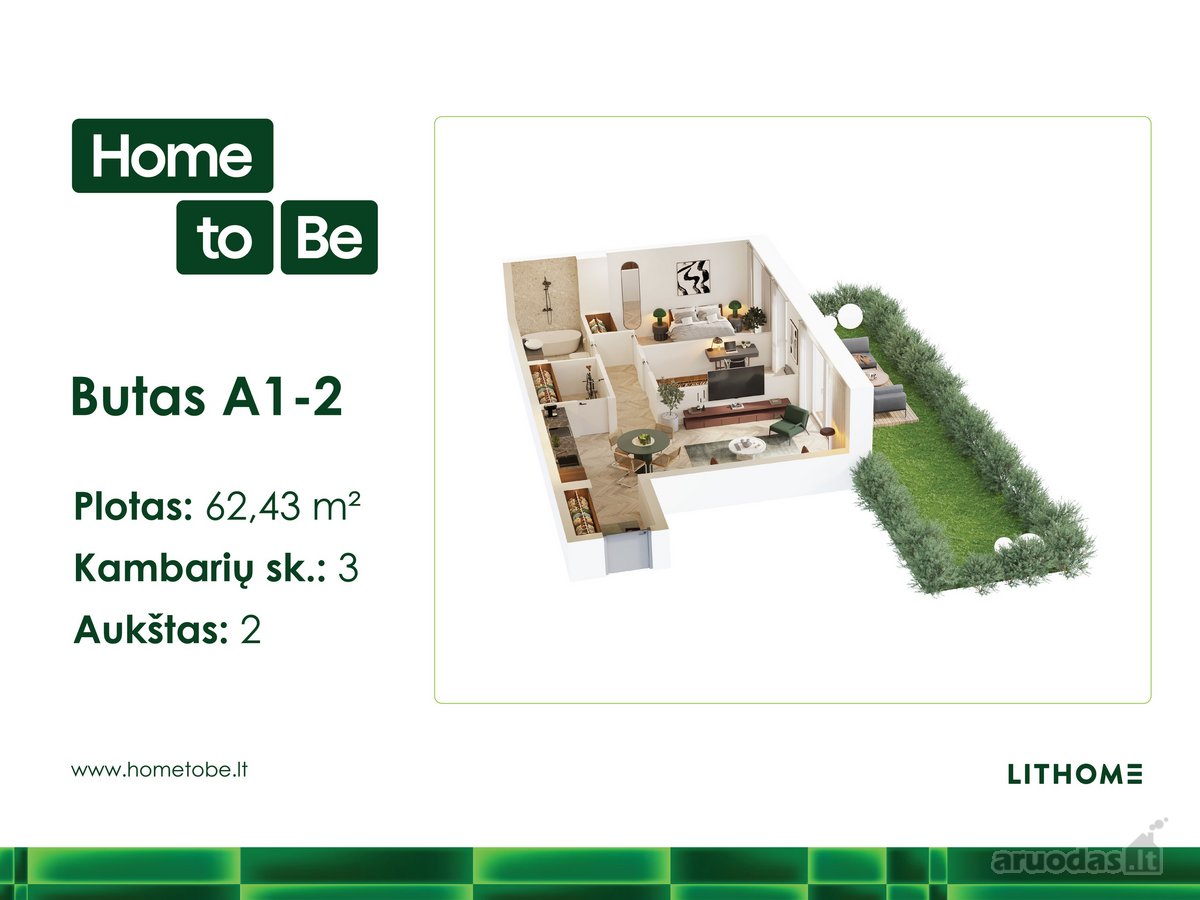 Naujas Butų Projektas Šnipiškėse „Home To Be“ - nuotraukos Nr. 2