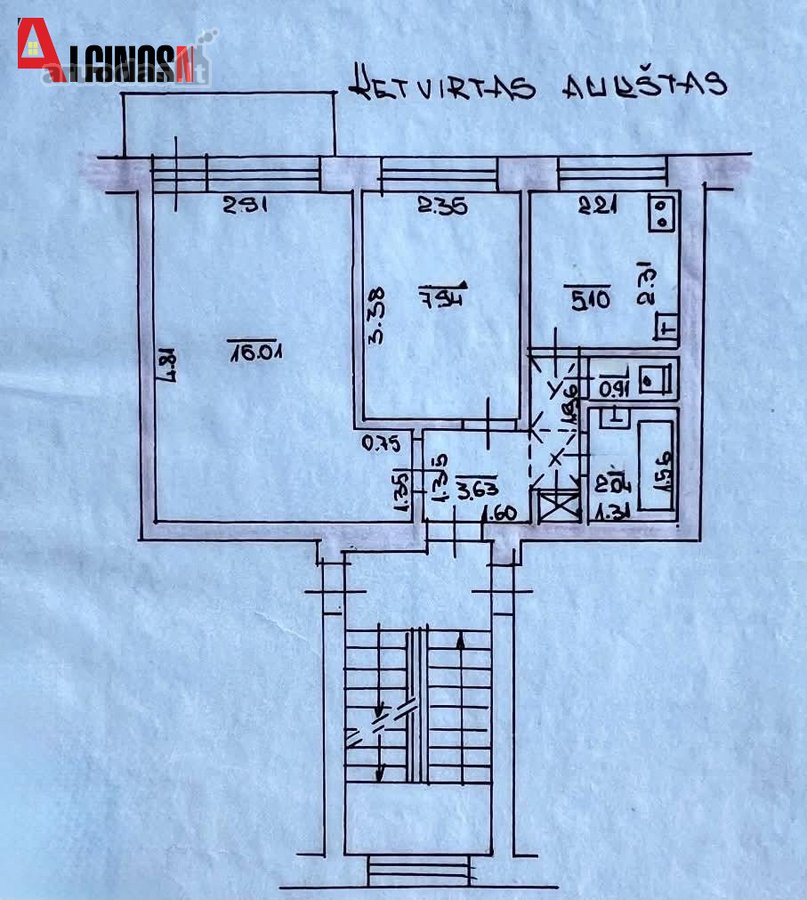 Šviesus Ir Erdvus 1 Kambario Butas I. - nuotraukos Nr. 2