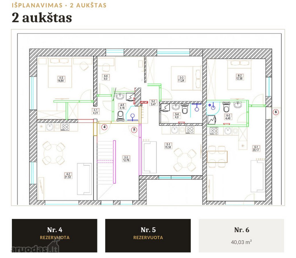 Parduodamos 9 patalpos Aleksote  Pilnai - nuotraukos Nr. 3