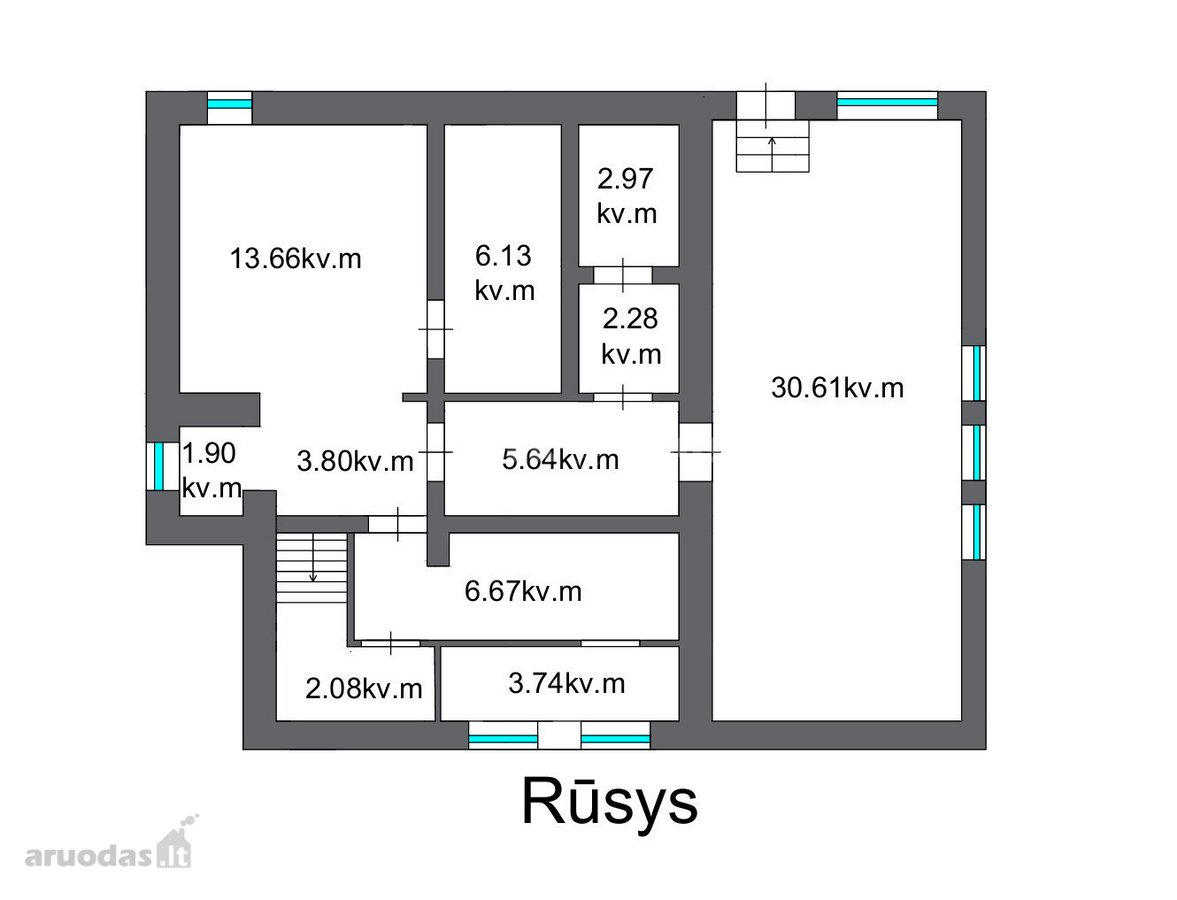 Parduodamas erdvus mūrinis namas su - nuotraukos Nr. 15