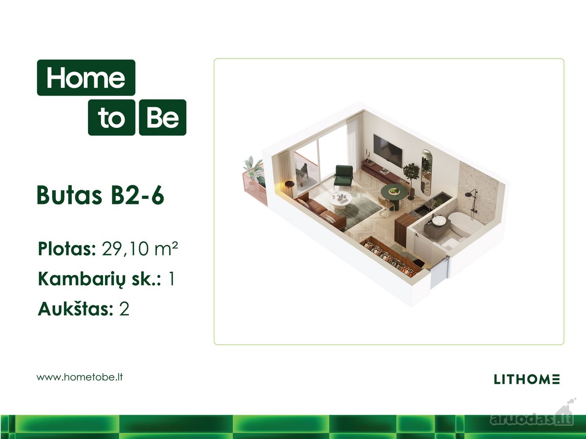 Naujas Butų Projektas Šnipiškėse „Home To Be“ - nuotraukos Nr. 2