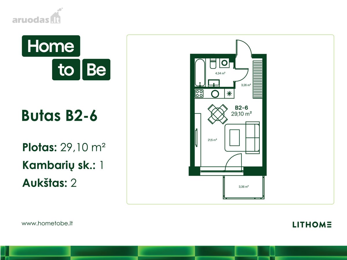 Naujas Butų Projektas Šnipiškėse „Home To Be“ - nuotraukos Nr. 3
