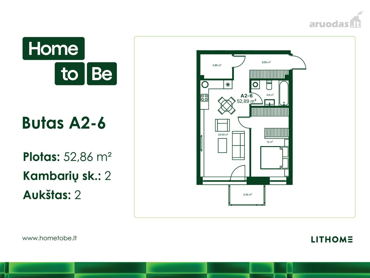 Naujas Butų Projektas Šnipiškėse „Home To Be“ - nuotraukos Nr. 3