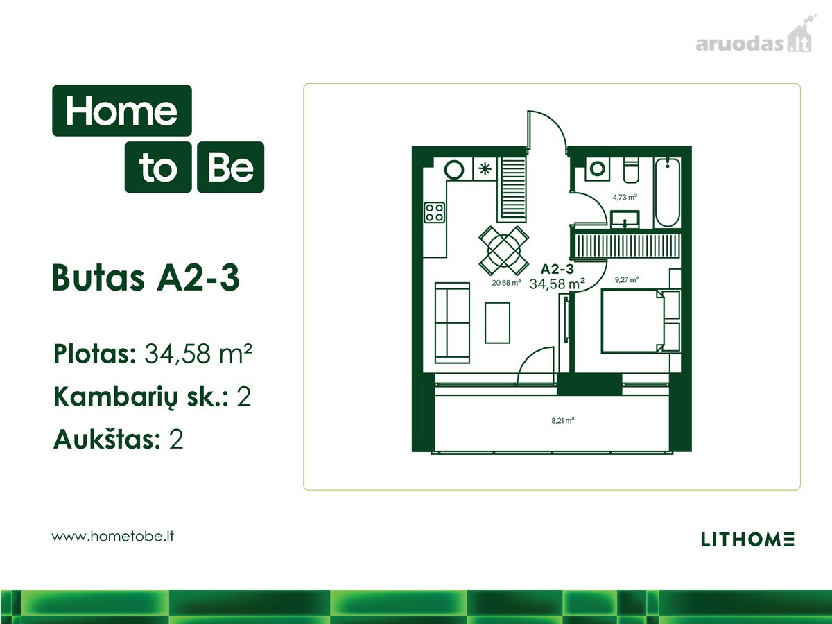 Naujas Butų Projektas Šnipiškėse „Home To Be“ - nuotraukos Nr. 3