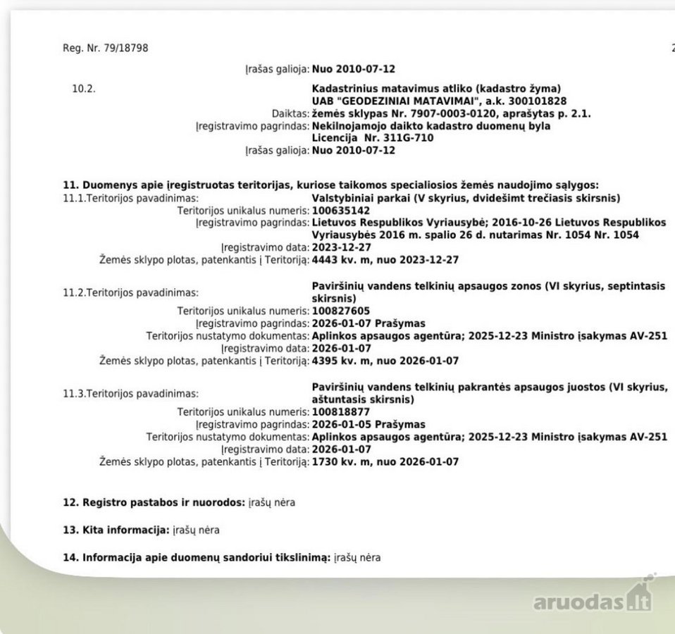Parduodamas žemės ūkio paskirties sklypas - nuotraukos Nr. 13