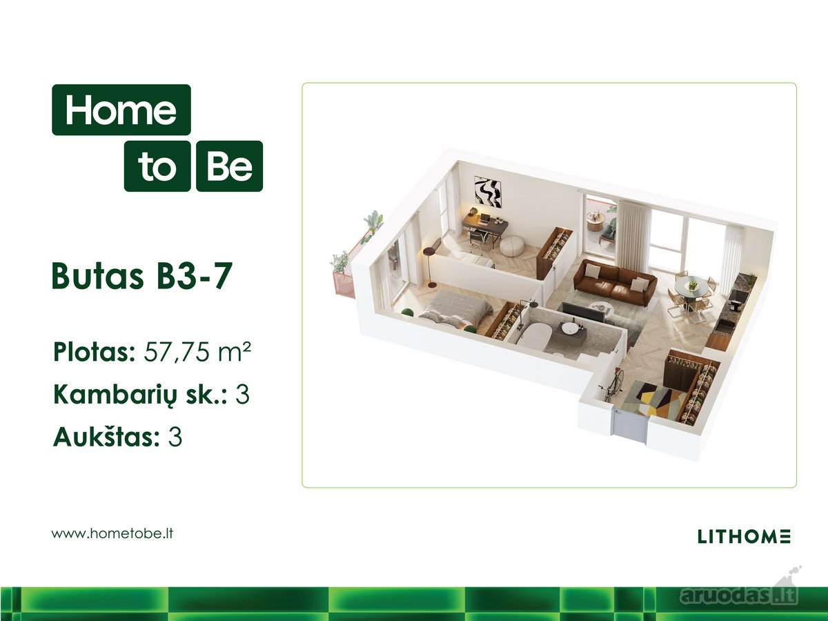 Naujas Butų Projektas Šnipiškėse „Home To Be“ - nuotraukos Nr. 2
