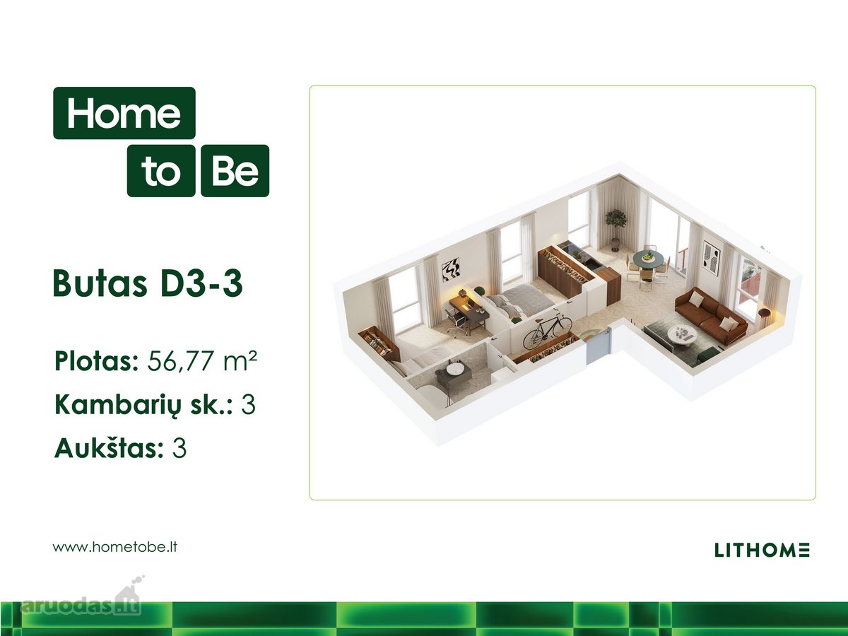 Naujas Butų Projektas Šnipiškėse „Home To Be“ - nuotraukos Nr. 2