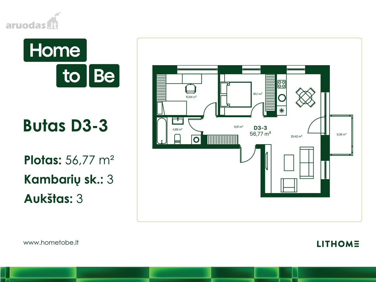 Naujas Butų Projektas Šnipiškėse „Home To Be“ - nuotraukos Nr. 3