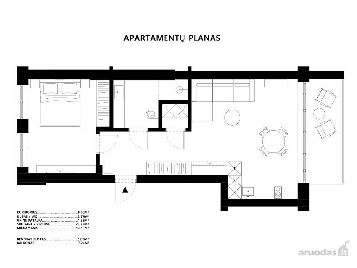 Jaukūs, šviesūs namai Žaliakalnyje su vaizdu - nuotraukos Nr. 34