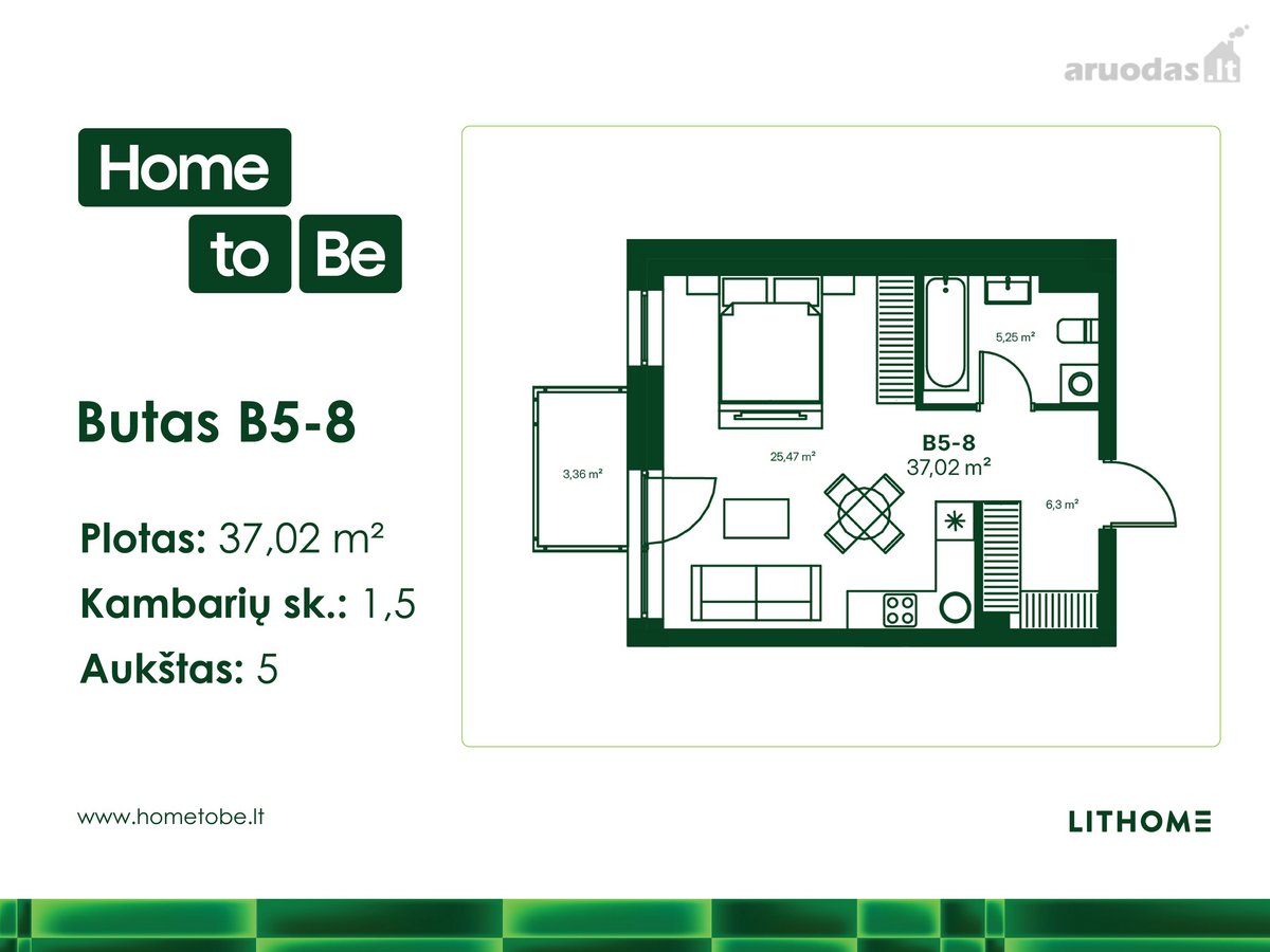 Naujas Butų Projektas Šnipiškėse „Home To Be“ - nuotraukos Nr. 3