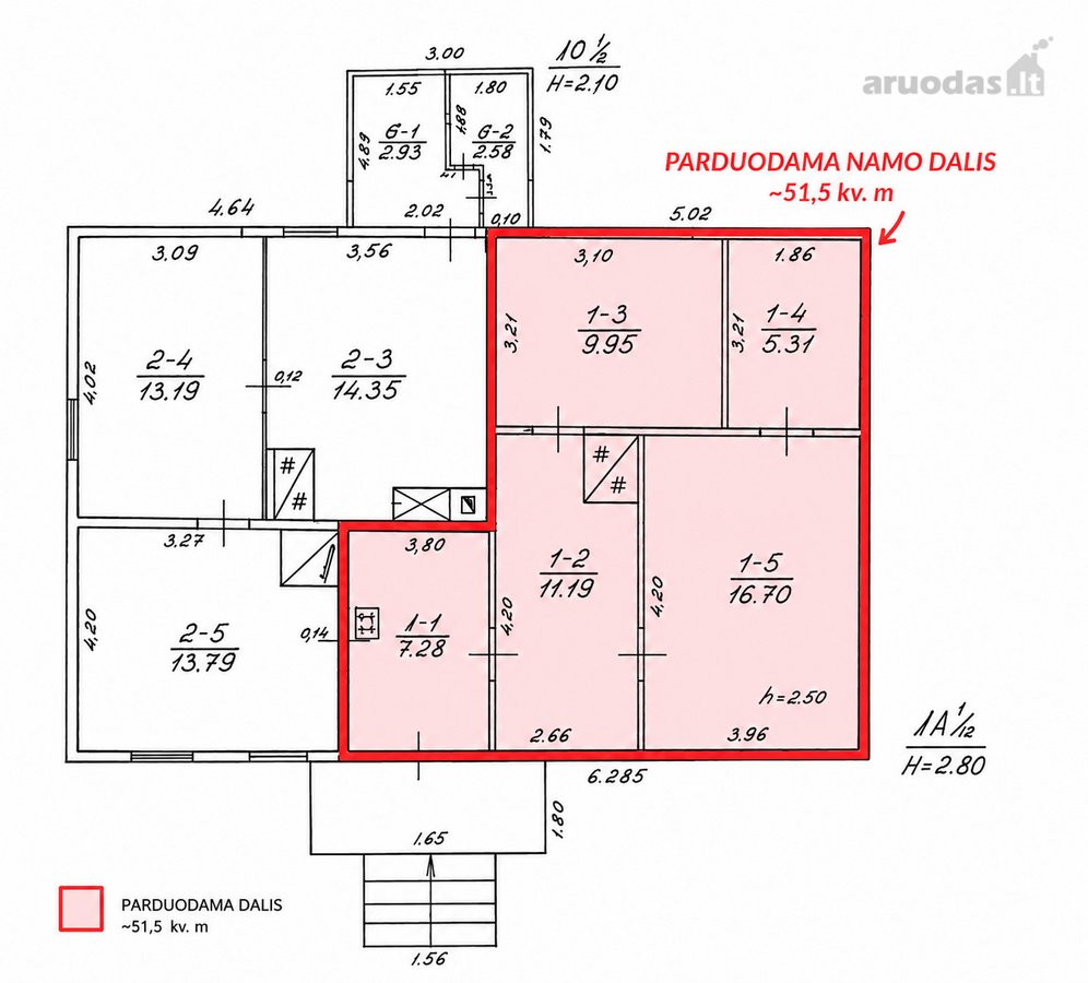 Parduodama Namo Dalis Maišiagaloje +7,47 A - nuotraukos Nr. 13