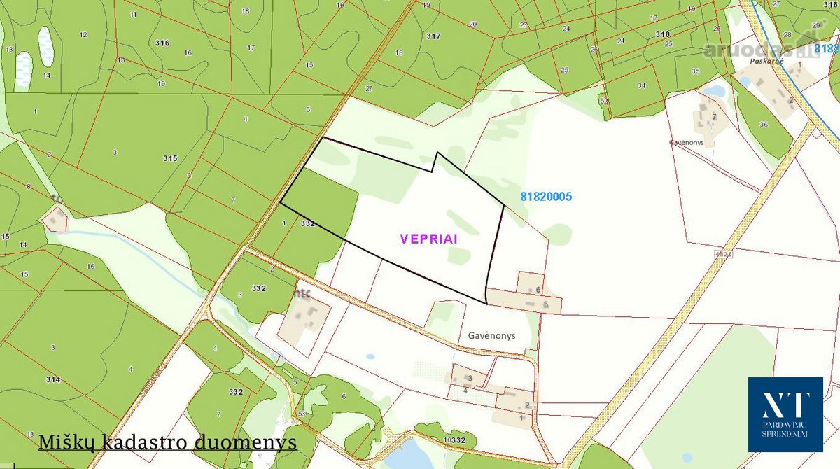Parduodamas 9.26 ha žemės ūkio su mišku - nuotraukos Nr. 3