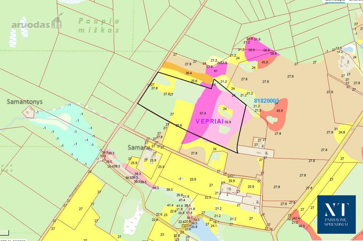 Parduodamas 9.26 ha žemės ūkio su mišku - nuotraukos Nr. 6