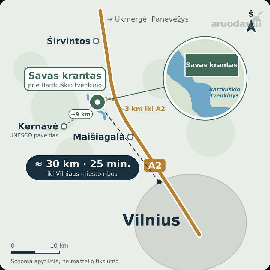 Savas krantas – sklypas prie pat Bartkuškio - nuotraukos Nr. 2
