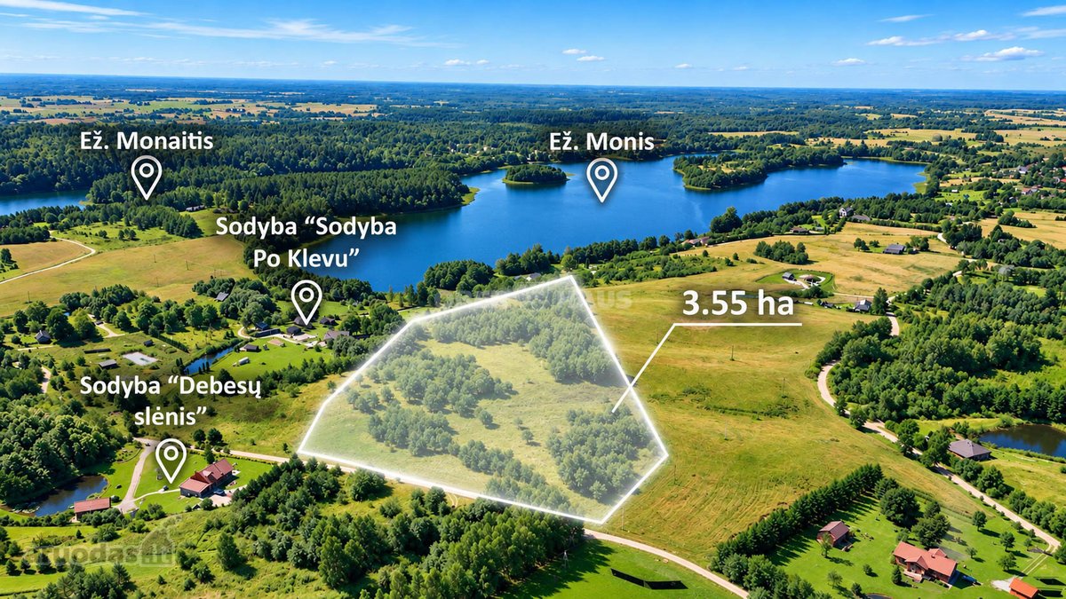 Parduodamas 3,55 Ha Rekreacinis Sklypas Šalia - nuotraukos Nr. 5