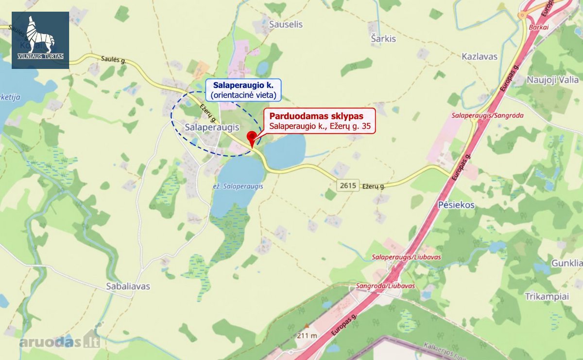 Parduodamas 16 a. namų valdos sklypas dviejų - nuotraukos Nr. 10