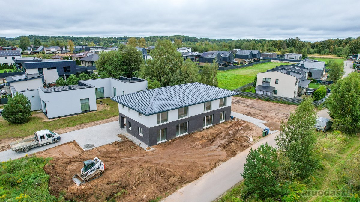 Naujai statomas A+ klasės namas Bajoruose: - nuotraukos Nr. 15