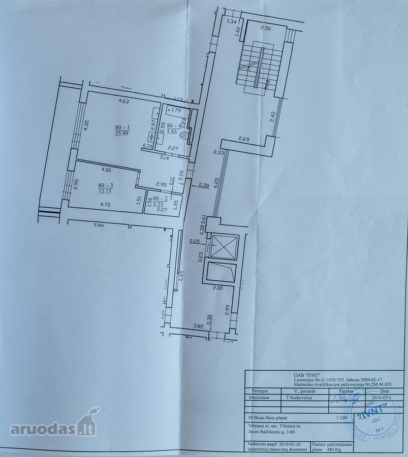 Parduodamas dviejų kambarių šviesus, jaukus - nuotraukos Nr. 24
