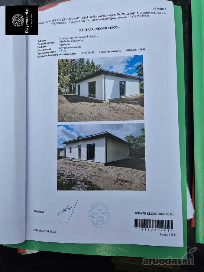 Parduodamas Naujos Statybos Namas Šiaulių R., - nuotraukos Nr. 18