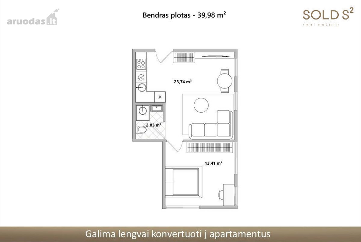 Naujos statybos name su liftu parduodamos - nuotraukos Nr. 8