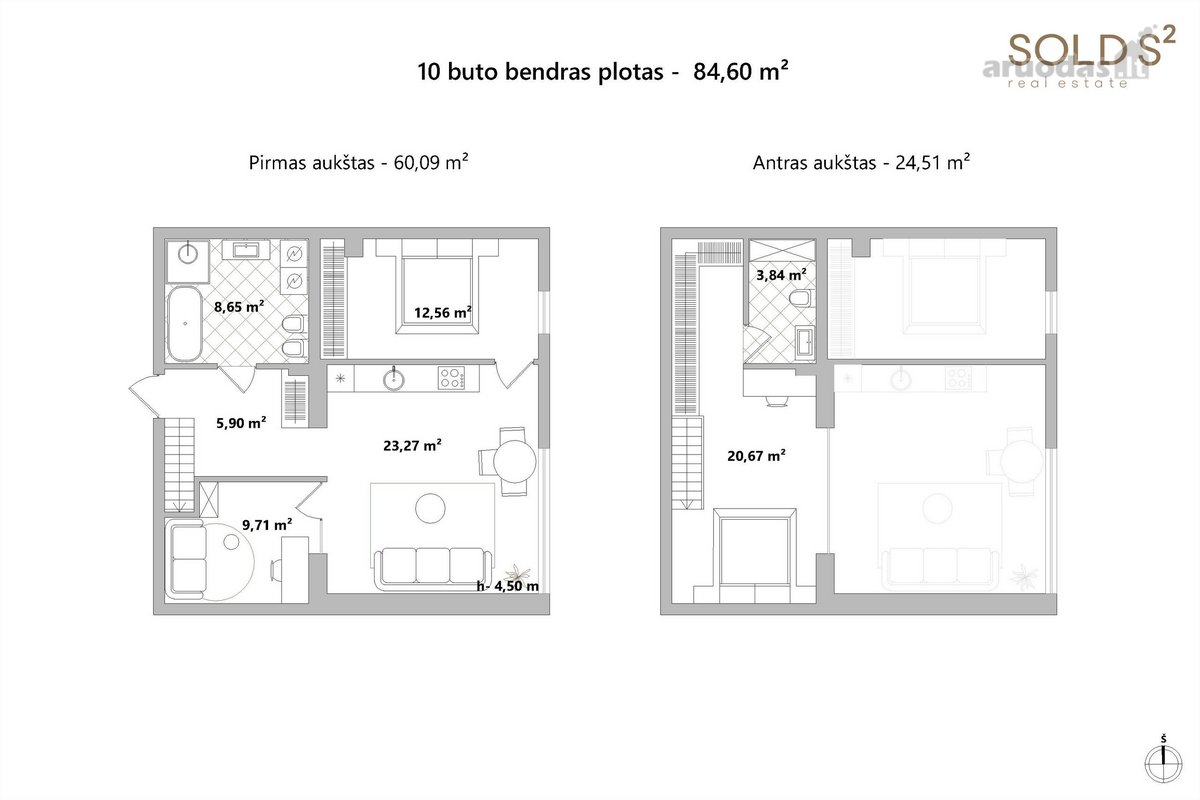 „Švyturys Up“ – naujas gyvenamųjų apartamentų - nuotraukos Nr. 5