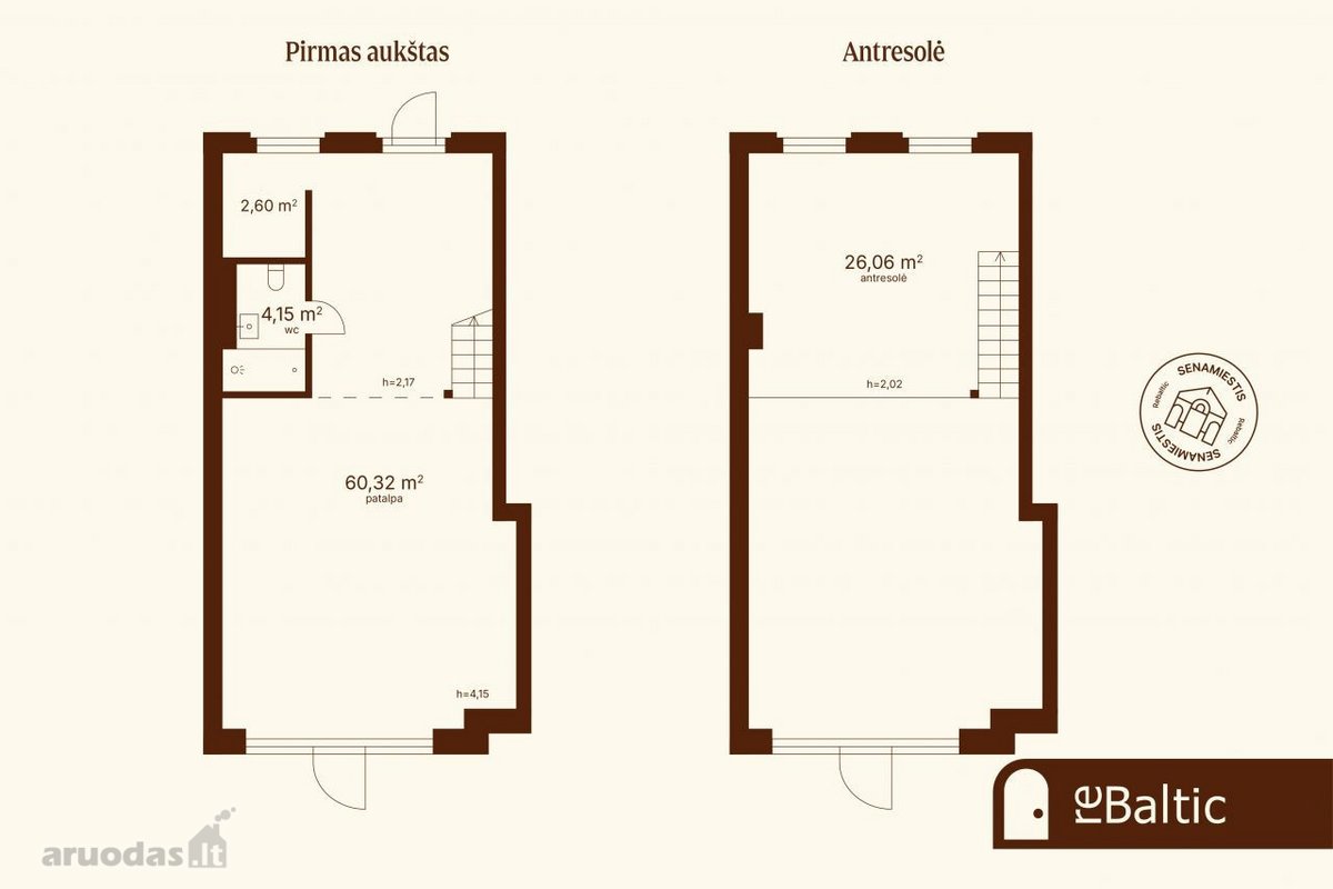 Prestižinės, šviesios ir puikiai įrengtos 93 - nuotraukos Nr. 16