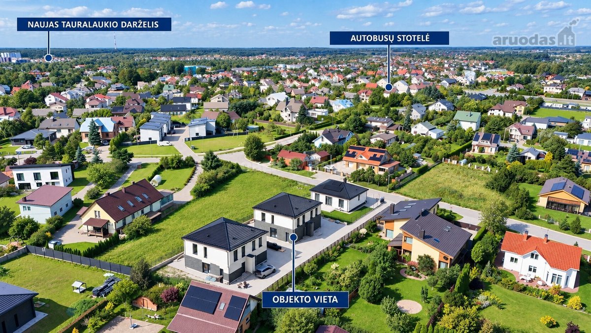 Naujos statybos A++ kotedžas Tauralaukyje su - nuotraukos Nr. 9