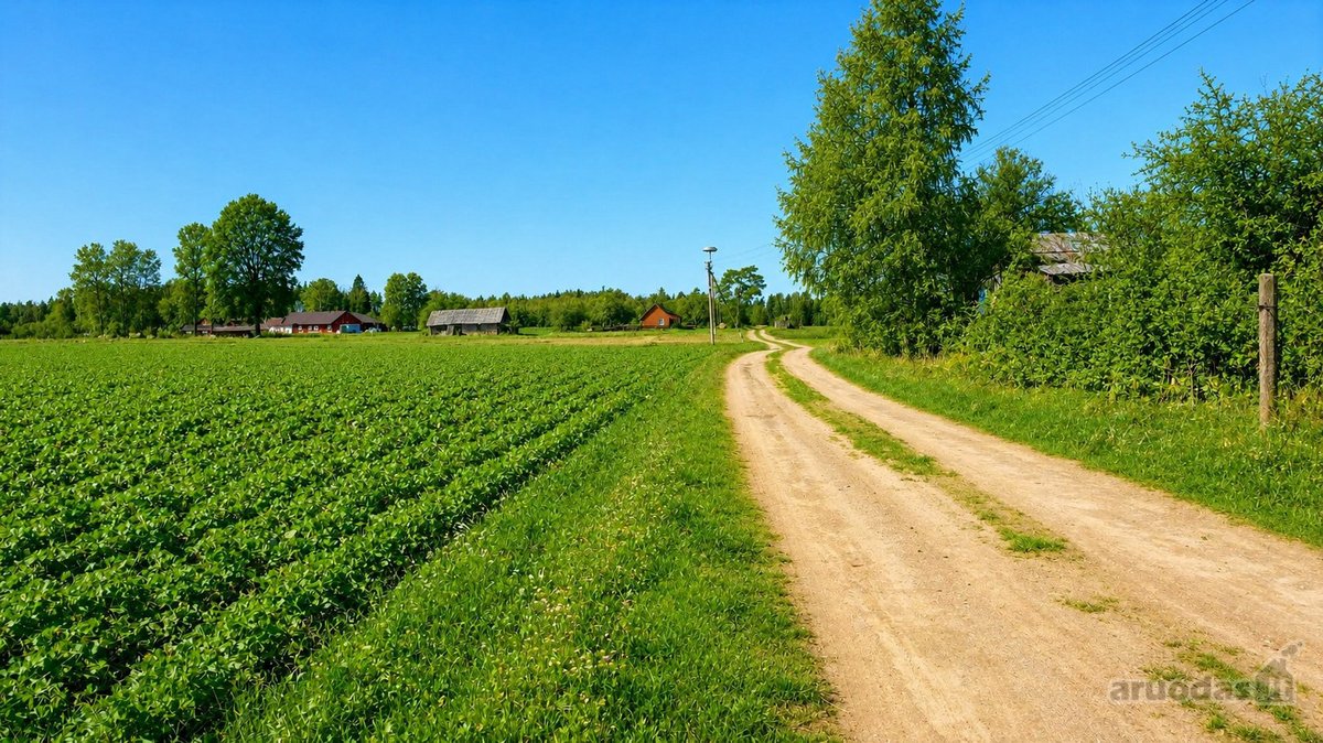 Tvarkingas, Išvalytas Sklypas Su Namu – 9 Km - nuotraukos Nr. 4
