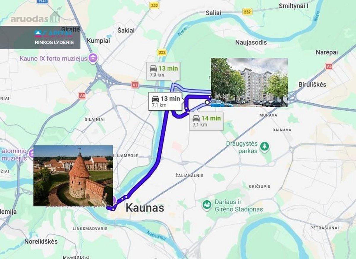 3 Kambarių Butas Šiaurės Pr. – Šalia - nuotraukos Nr. 21