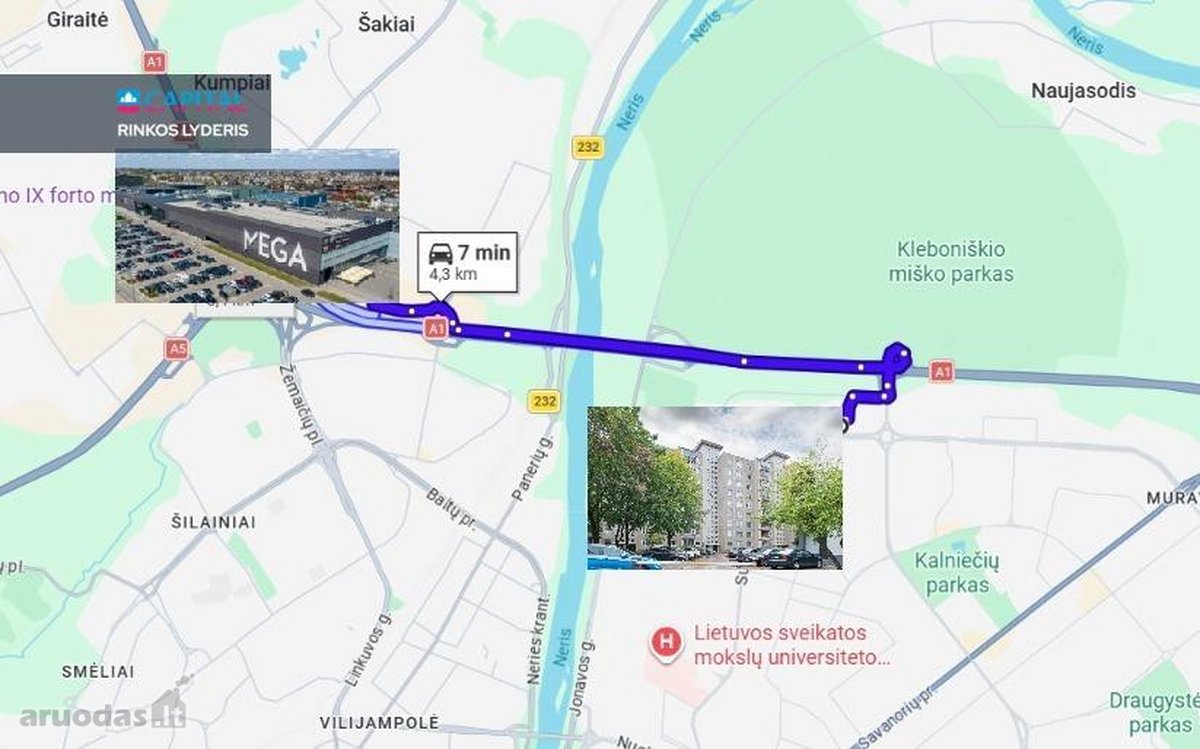 3 Kambarių Butas Šiaurės Pr. – Šalia - nuotraukos Nr. 22