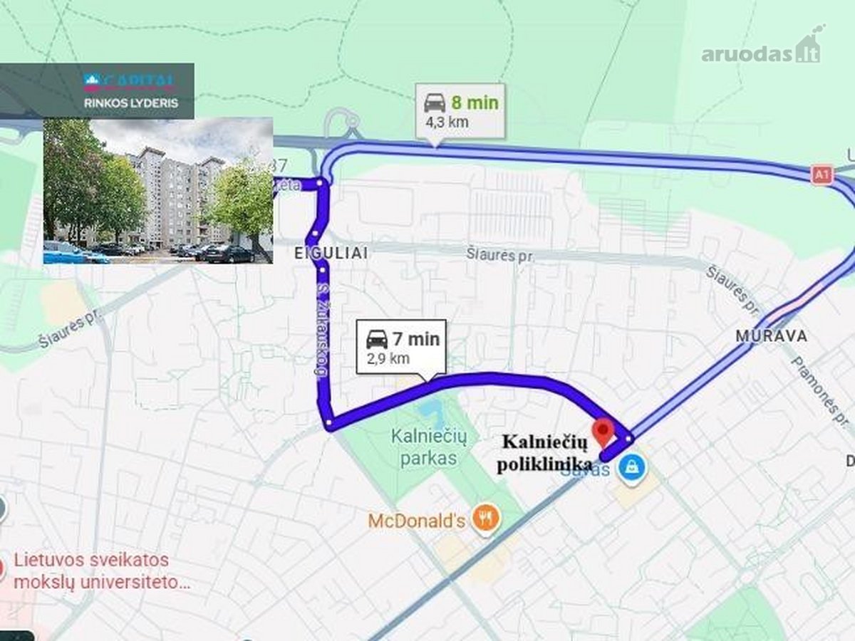 3 Kambarių Butas Šiaurės Pr. – Šalia - nuotraukos Nr. 23