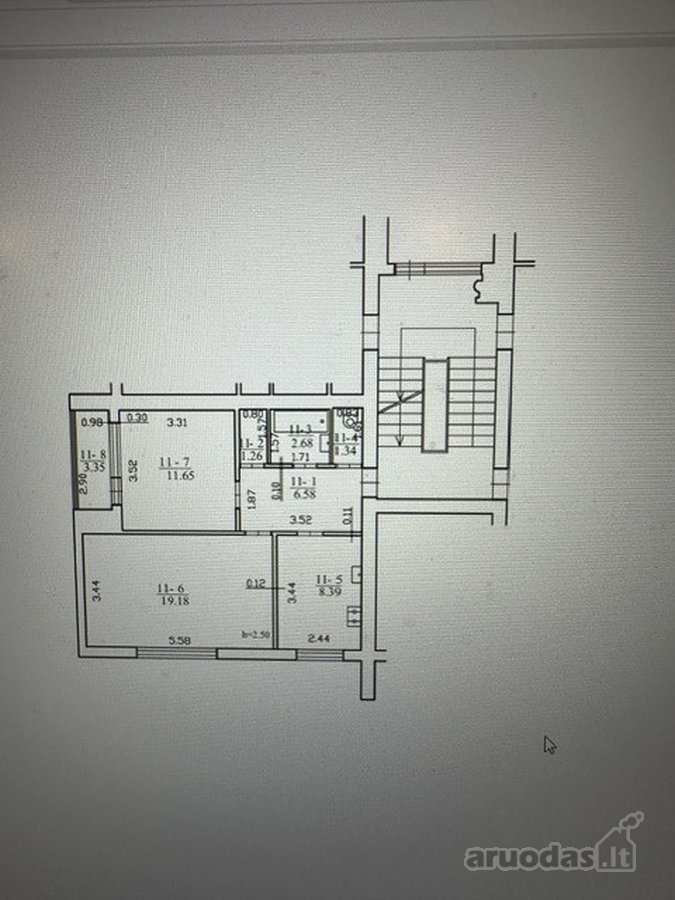 Renovuotame name parduodamas 2 kambarių butas - nuotraukos Nr. 18