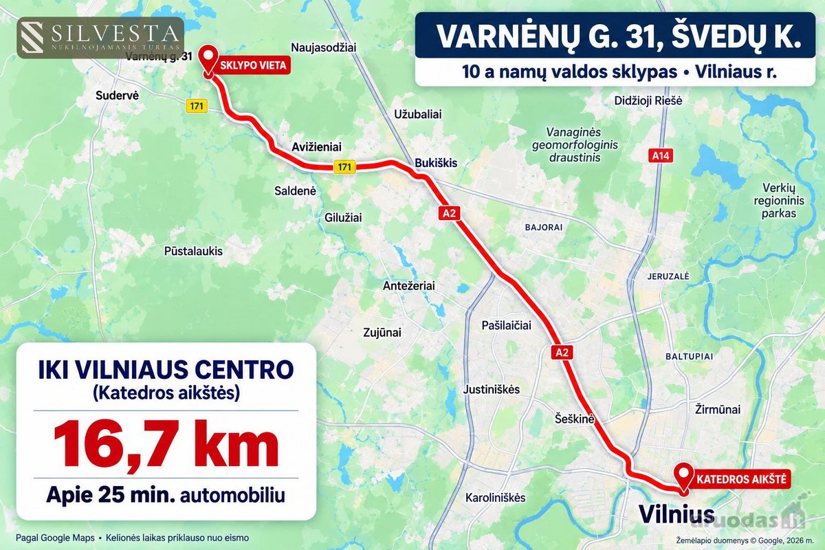Parduodamas 10 A Namų Valdos Sklypas Švedų K. - nuotraukos Nr. 22