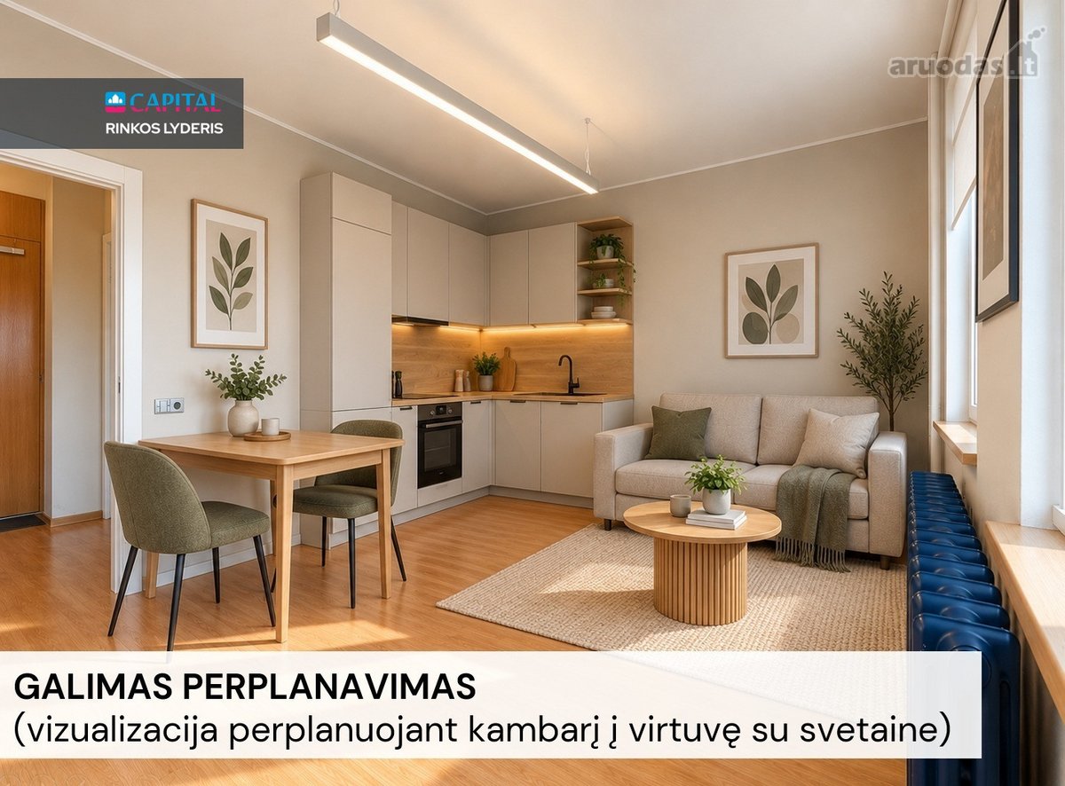 Parduodamas tvarkingas 1 kambario Butas - nuotraukos Nr. 5