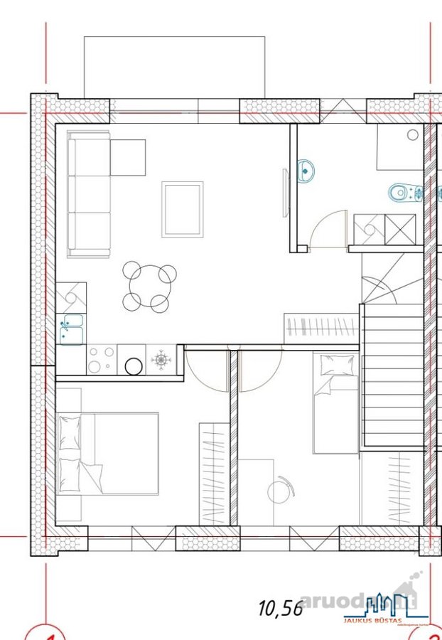 Parduodame 3 kambarių, 50m² bendrojo ploto - nuotraukos Nr. 12