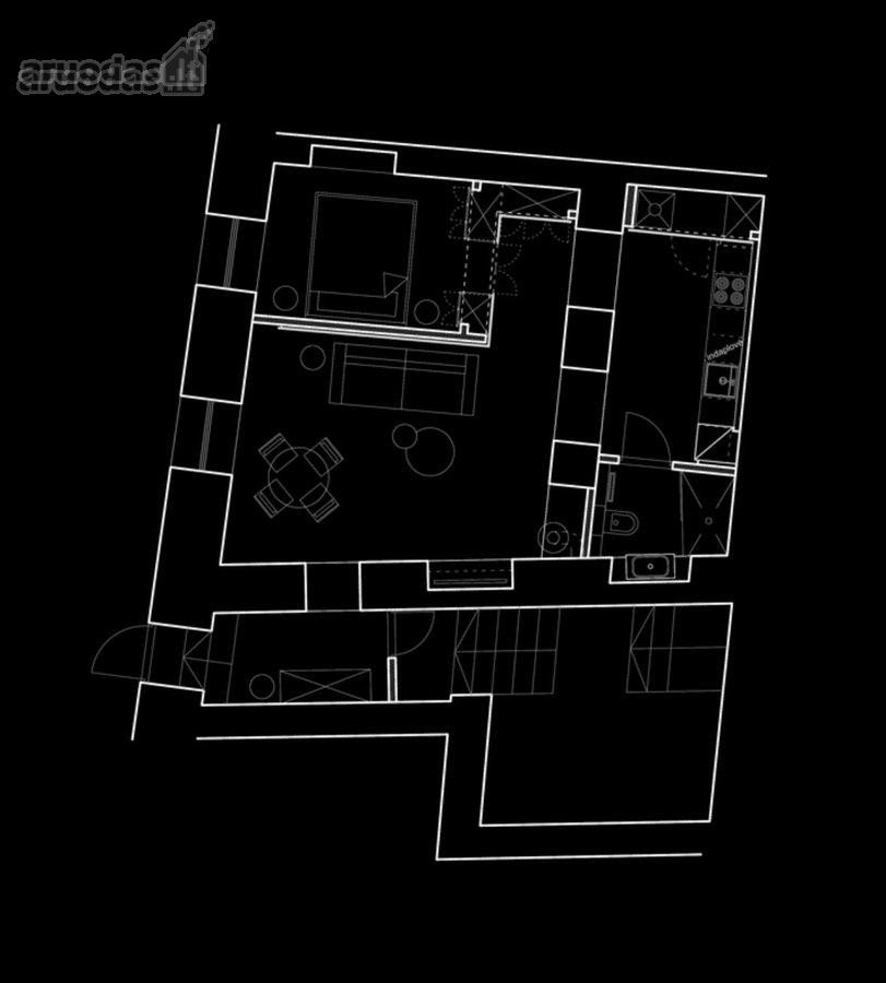 Išskirtinis 63 m² butas Užupio širdyje  - nuotraukos Nr. 16