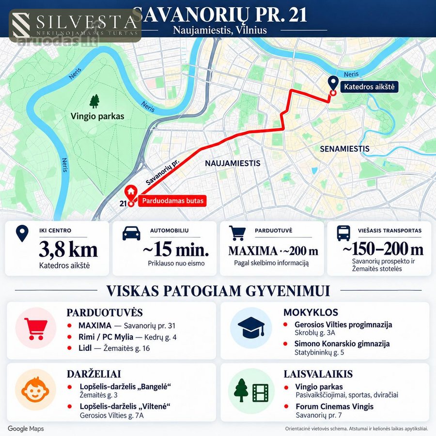 Parduodamas 1 kambario butas Savanorių pr. 21 - nuotraukos Nr. 27