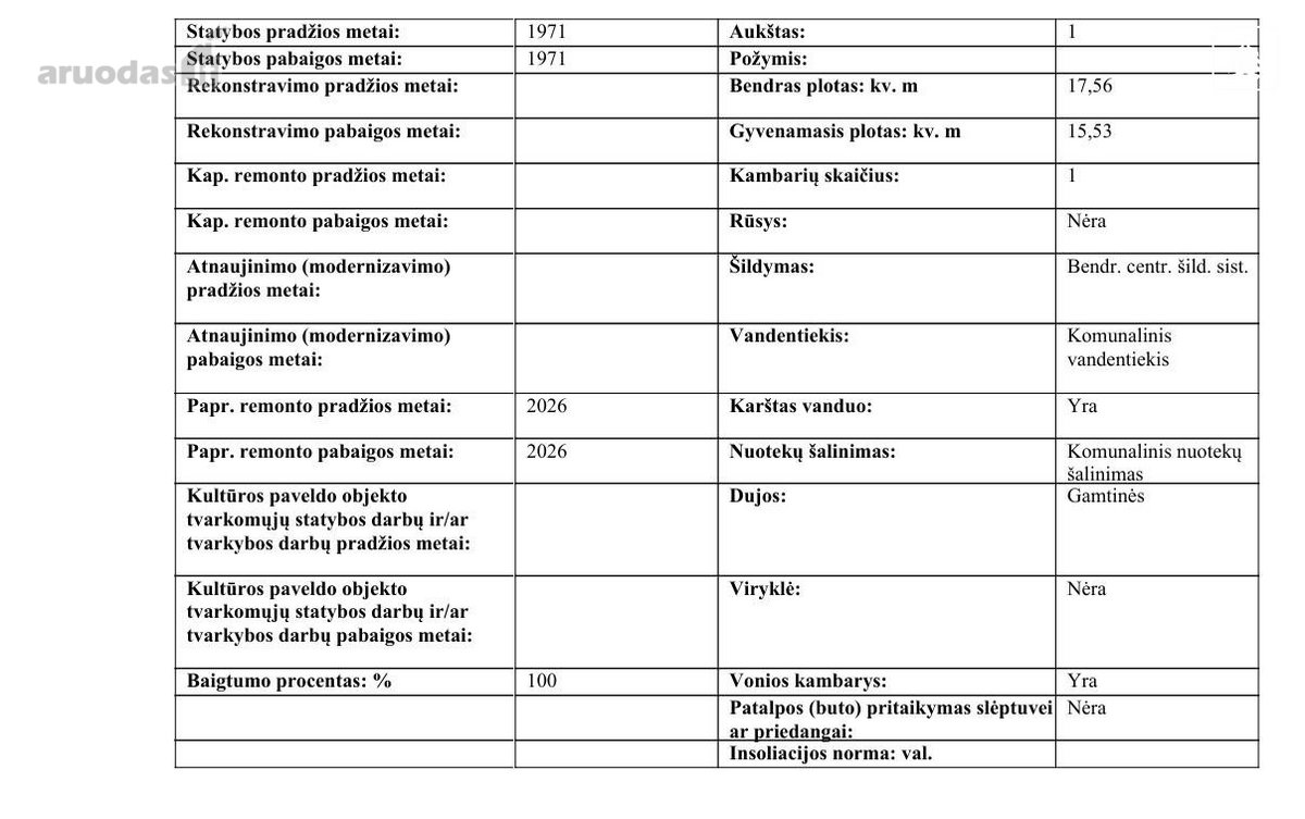 Parduodamas jaukus 1 kambario butas Grigiškėse - nuotraukos Nr. 14