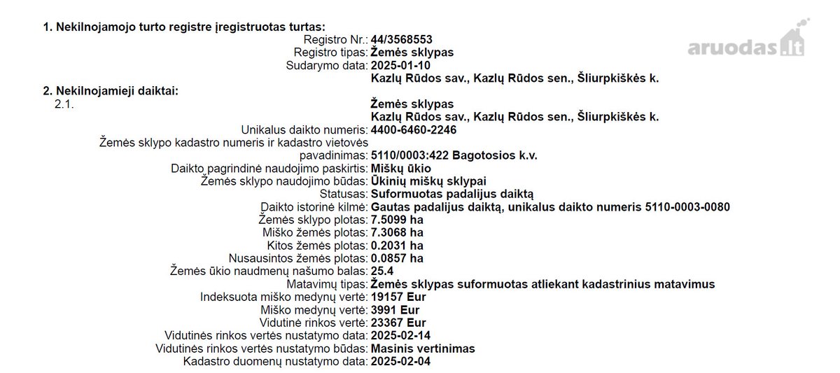 Miškas 9,412 ha Šliurpiškės kaime. - nuotraukos Nr. 5