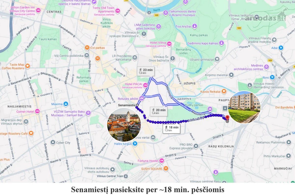 Nuomojamas 2 Kambarių Butas Senamiestyje! - nuotraukos Nr. 18