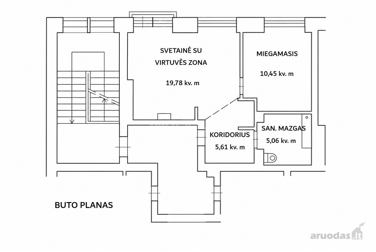 Šiuolaikiškai suremontuotas, labai tvarkingas - nuotraukos Nr. 13