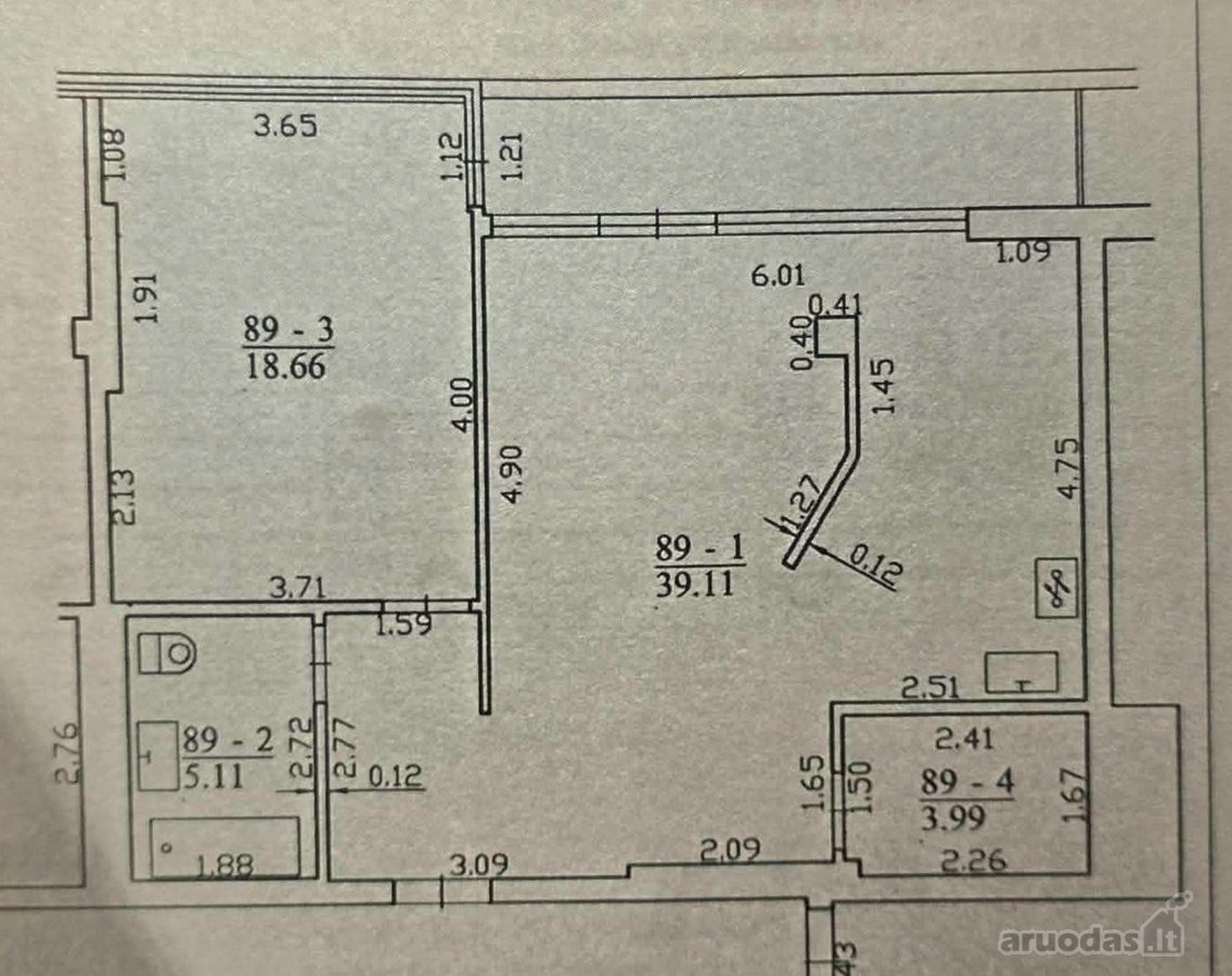 Nuomojamas butas Vilniaus Vartų komplekse - nuotraukos Nr. 17