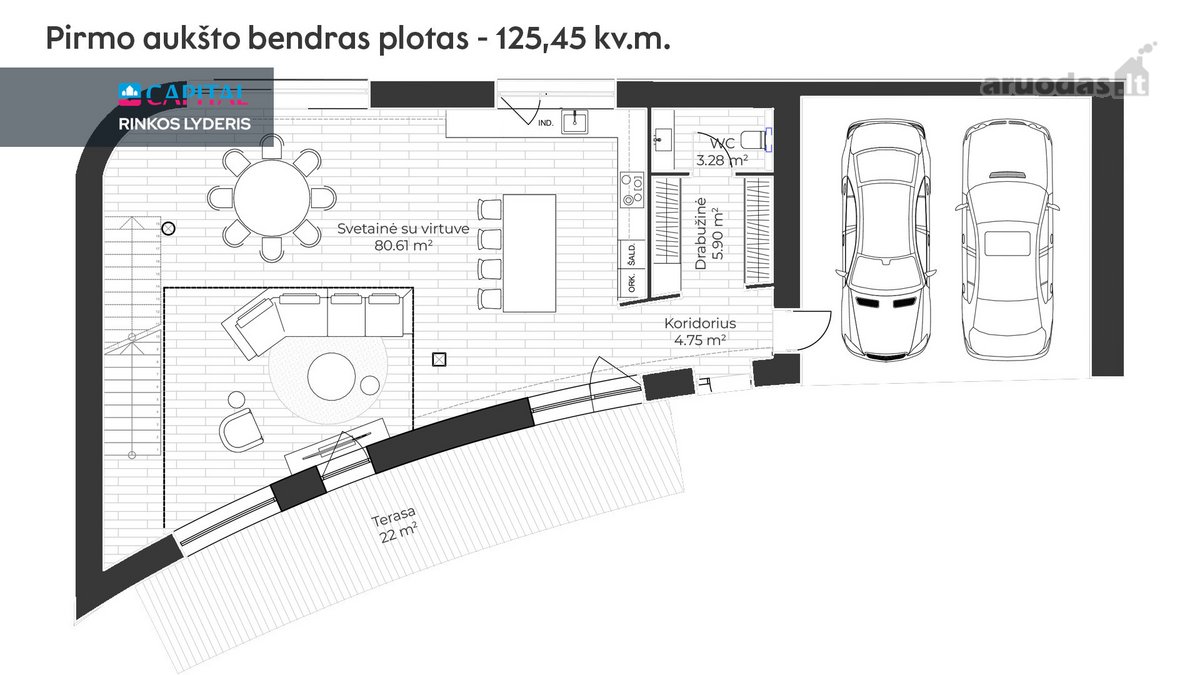 K12 – išskirtinės patalpos prabangiai - nuotraukos Nr. 29
